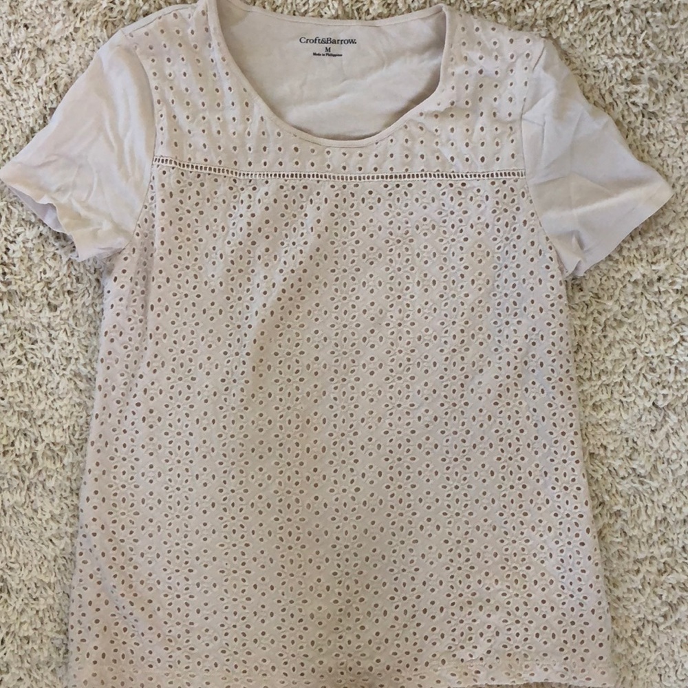 Cream Colored Lacey Top